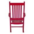 thumbnail image 2 of Shine Company Vermont Hardwood Outdoor Porch Patio Rocker Chair, Chili Pepper, 2 of 6