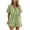 *Green, variant on Women's Wrap V-Neck Drawstring Romper , Ladies' Ruffle Short Sleeve Jumpsuit , Casual Summer Playsuit For Women,Black,S-3XL