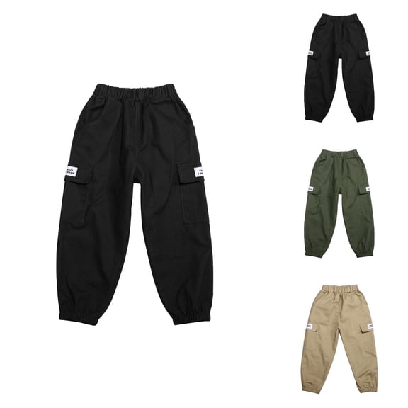 Boys Pants Boys Baggy Jeans Boys Kids Summer Cargo Pants Casual Loose Fit Activewear Trousers For Sports Outdoor Play Comfortable Breathable Durable Stylish