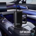 thumbnail image 3 of Gobelet en Acier Inoxydable de 40 oz avec Couvercle à Paille – Rétention Chaude et Froide de 24+ Heures, Conception Étanche au Quart de Tour, Compatible avec Porte-Gobelet – Noir Jais, 3 of 10