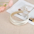 thumbnail image 3 of Unique Bargains 1 Pc Headband Wide Satin Hair Accessories Beige, 3 of 5