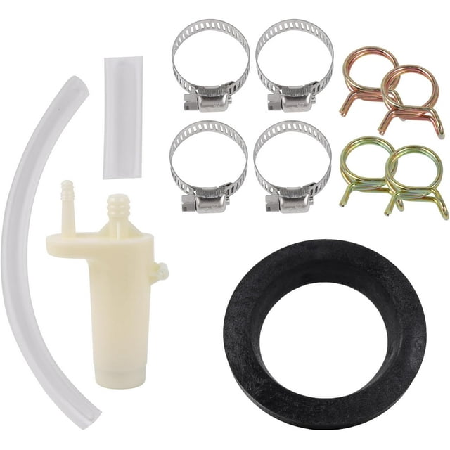 Yazoeia 34122 RV Vacuum Breaker Toilet Water Valve Kit Replacement for Style Lite Plus II with Hose Clamp CJC912-194573