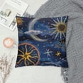 thumbnail image 2 of BCIIG Stars Moon Sun Graphic Decorative Throw Pillow Cover for Home Couch Living Room Bed Sofa Short Plush 1PC 20x20in, 2 of 5