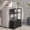 Ebony Black + Slate Gray - Outlet, variant on Leomonio Narrow Side Table, Slim End Tables with Fabric Basket, Skinny Table for Small Spaces, Thin Bedside Table for Living Room, Bedroom, White, ZBZ01