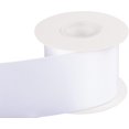 thumbnail image 2 of GFDYREE 3" Inch Double Faced Satin Ribbon White Solid Polyester Craft Ribbon - 25 Yards Perfect for Gift Wrapping, Crafts, Wreath, Wedding Party Ceremony Decoration, Floral Arrangement, Sewi, 2 of 7