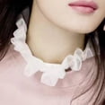 thumbnail image 2 of 2s En Decorativo Cuello Falso Mujeres Media Camisa Blusa Colr Desmontable Vintage Estilo Soledad Collar desmontable de las mujeres desmontables, 2 of 10