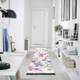 thumbnail image 4 of Ryvnso Watercolor Wildflower Bedroom Runner Rug 2'x6' Hallway Area Carpet Non Slip Entryway Mat with Tassels, 4 of 8