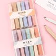 thumbnail image 3 of 6 Color Highlighter Set 6 Color Highlighter Set Soft Highlighter Marker Pens Aesthetic Pastel Colours Diary Planner Notes Office School Supplies, 3 of 8