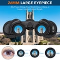thumbnail image 3 of VAMOUT 20X50 Binoculars for Adults, HD High Powered Binoculars, Compact Waterproof Binoculars with Low Light Vision for Bird Watching Hunting Camping Travel Stargazing Cruise, 3 of 8