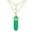 Green Jade, variant on 10pcs Mix Gems Stone Layered Necklace Hexagonal Moon Chakra Healing Amulet-White Turquoise