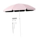 thumbnail image 3 of Sombrilla pequeña para patio, de 2 metros de largo, resistente, con varillas resistentes, portátil, para picnic al aire libre, para parques y césped. rosa, 3 of 8