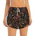 thumbnail image 4 of Lsque Floral Printed Women's Running Shorts with Liner Pockets,Elastic Quick Dry Workout Athletic Gym Yoga Shorts,Womens High Waist Shorts-XX-Large, 4 of 9
