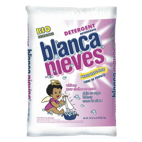 Blanca Nieves Laundry Detergent, Household Use, All Ages, Safe for Colors & Whites, Powder Cleanser with Anionic Surfactant, 70.54 oz