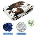 Ultra Plush Pine & River Minky Weighted Blanket (60"x80", 20 lb) in Cow Print