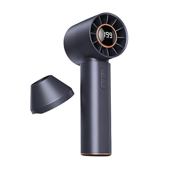 ZELVINN Digital Display Handheld Fan with Bladeless Design Detachable Nozzle Daily Cooling for Commute and Travel