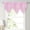 Pink, variant on Moqsnm Beaded Sheer Triangle Valance Curtains for Living Room,Rod Pocket Farmhouse Window Valance, Bead Trim Tassel Voile Sheer Curtain Valance for Bedroom Bathroom Cafe 51x24 Inches (Blue) 1PC