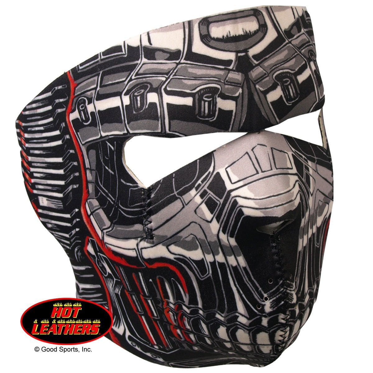 Officially Licensed, Bikers Full Protection ROBO SKULL NEOPRENE FACE