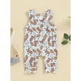 thumbnail image 4 of Nygoyerh Baby Boys Tank Jumpsuit Sleeveless Western Print One Piece Romper Newborn Infant Crew Neck Jumpsuit for Casual Daily 3M 6M 12M 18M, 4 of 8