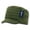 Olive, variant on 615 Knitted Flat Top Cap w/ Visor, Olive