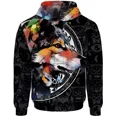 thumbnail image 5 of Sudadera con capucha de otoño para hombre, sudadera con capucha para hombre, sudadera con capucha con estampado de lobo feroz, sudadera con capucha holgada gótica, ropa Y2k, 5 of 5