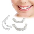 thumbnail image 4 of justharion Resin Teeth Dental Fake Teeth Smiling Veneers Upper Lower Teeth, 4 of 8