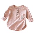 thumbnail image 3 of KVPLBQFD Girls Thermal Top Big Girls Tops Christmas Shirts for Girls 10-12 12-14 Girls Clothes Kids Clothes Girls Size 7-8 Girls Small Clothes Preppy, Pink 5-6 Years, 3 of 5