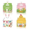 thumbnail image 6 of 12-Pack Assorted Easter Treat Boxes - Bunny/Chick Candy Gift Containers (6.1x3.5x7in) for Kids Party Favors (B), 6 of 6