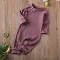 thumbnail image 2 of Newborn Baby Boy Girl Romper Clothes Infant Solid Ribbed Onesie Bodysuit Jumpsuit Outfits, 2 of 7