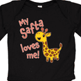 thumbnail image 4 of Inktastic My Safta Loves Me Cute Giraffe Boys or Girls Long Sleeve Baby Bodysuit, 4 of 5