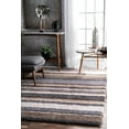 thumbnail image 1 of nuLOOM Classie Hand Tufted Shag Area Rug, 6' x 9', Beige Multi, 1 of 4