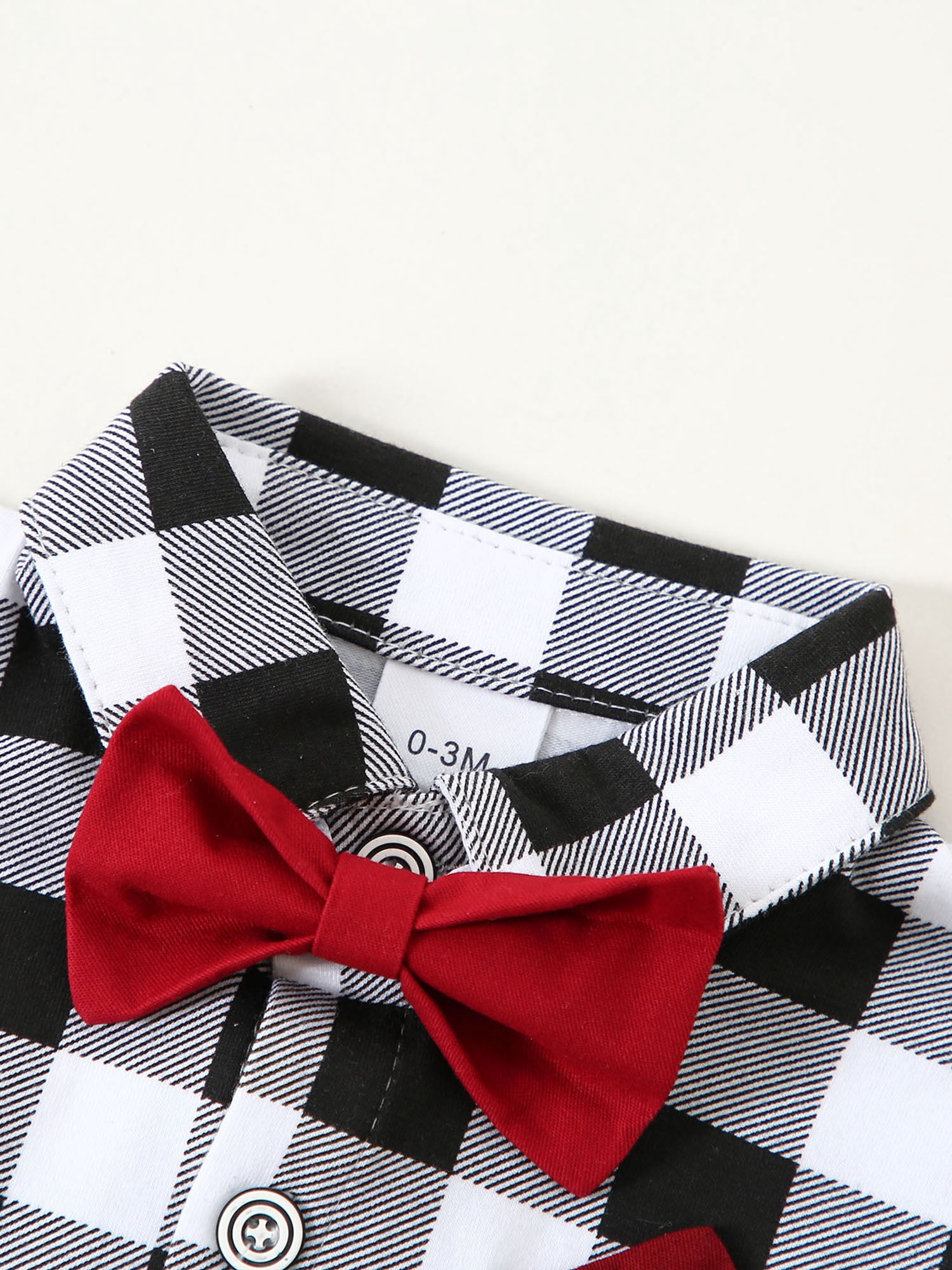 Toddler Baby Boy Clothes Suit 0-18 Months 4pcs Suspender Pants Plaid Shirt Dress Clothes Infant Set
