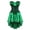 Green Green, variant on Women Steampunk Striped Boned Bustiers Corset with Skirt Medieval Set Green XXS
