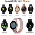 thumbnail image 3 of PINHEN Metal Bands Compatible with Galaxy Watch 6 Band/Galaxy Watch 5/Galaxy Watch 4 Band, Galaxy Watch 5 Pro/Watch 6 Classic/Galaxy Watch 3/Active 2, 20mm Stainless Steel Wristbands, 3 of 7