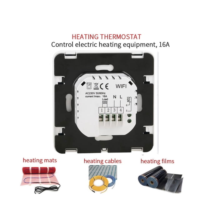 Home Smart Thermostat Programmable Winter For Water/Floor Heating Touchscreen Room Temperature Controller ,Easy to Install