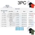 thumbnail image 4 of XUNKUSGA 3-Pack School Uniform Soft Cotton 2-Button Short Sleeve Collar Athletic Golf Shirt Classic Solid Color Stretch School Uniform Shirt for Kids,14 Years, 4 of 9