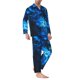 thumbnail image 2 of Balery Wolf Pijama para Hombre de Dos Piezas con Manga Larga, Conjunto de Dormir y Descanso Suave con Bolsillos-Small, 2 of 7