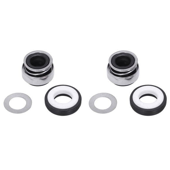 2X 12mm Coiled Spring Rubber Bellow Pump Mechanical Seal 301-12,2 x Mechanical Seal