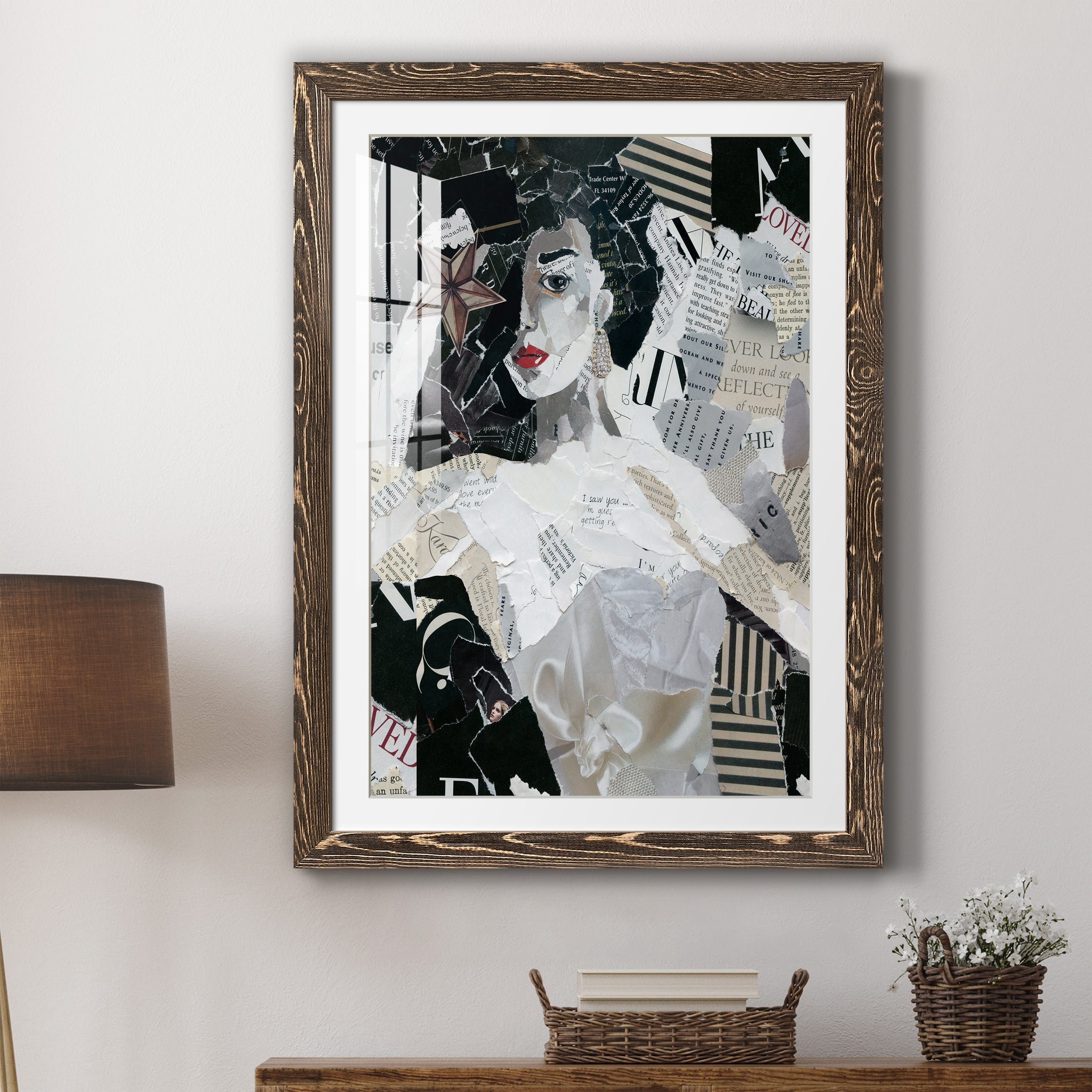 Runway Star - Premium Framed Print - Distressed Barnwood Frame - Ready to Hang