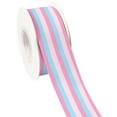 thumbnail image 3 of Colorful Stripe Printed Grosgrain Satin Ribbon for Gift Wrapping Hair Bow Craft Accessory 50 Yards Jiayi, 3 of 7