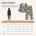 thumbnail image 4 of Yiaed Happy Skeleton Print Pajamas Women's Long Sleeve Sleepwear Soft Button Down Loungewear Pjs Lounge Set Nightwear Womens Pajama Pants-Large, 4 of 7