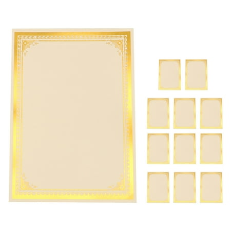 LOLIPPYY Blank Certificate Paper for Awards Diplomas Writable Printable School Certificate Sheets