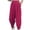 Hot Pink, variant on Inleife Womens Summer Pants 2025 Trendy, Casual Elastic Waist Women New Fashion Solid Pocket Pants Full Length Pants