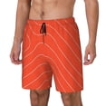 thumbnail image 1 of Fotbe Salmon Fish Meat Traje de Baño para Hombre – Shorts de Natación de Secado Rápido con Forro y Bolsillos-3X-Large, 1 of 6