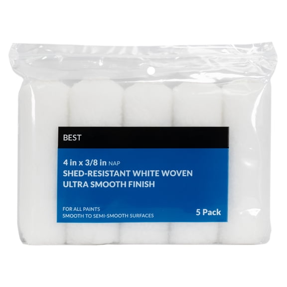 4x3/8 in. BEST Woven Mini Rollers 5-Pack