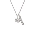 thumbnail image 2 of Delight Jewelry Medium Open Infinity Knot Silvertone Always My Mother Bar Charm Necklace, 23", 2 of 4
