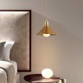 thumbnail image 4 of Industrial Style Gold Pendant Light Fixture, Simple Vintage Farmhouse Metal Pendant Lamp, Retro Rustic Pendant Lighting for Over Kitchen Sink Island Dining Room Table Bar Counter Entrance, 4 of 7