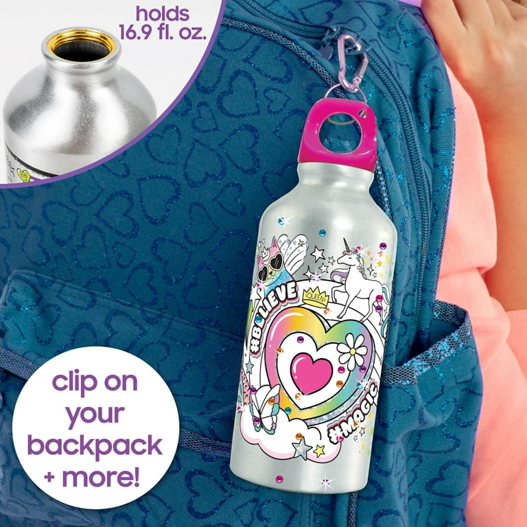 Color Your Own Unicorn Water Bottle for Girls DIY Craft Kit, with Kids –  Shop Club Libby Lu