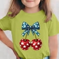 thumbnail image 2 of T-Shirt pour Enfants, Imprimé de la Fête de l'Indépendance à Manches Courtes et Col Rond, Haut Décontracté et Polyvalent pour Garçons et Filles de 3 à 15 Ans, 2 of 6