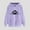 Purple, variant on Women's Hoodies Casual Print Hooded Sweatshirt Fall Winter Drop Shoulder Sleeve Long Sleeve Sweatshirt Loose Pullover Sweatshirts Tops