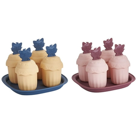 

2 Set Household DIY Ice Cream Mold Lovely Cake Shaped Ice Cream Making Tool